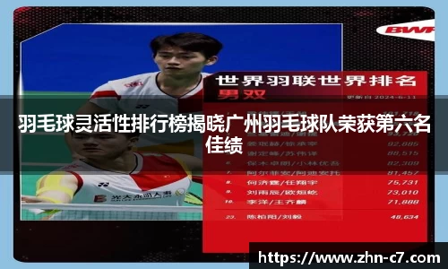 羽毛球灵活性排行榜揭晓广州羽毛球队荣获第六名佳绩